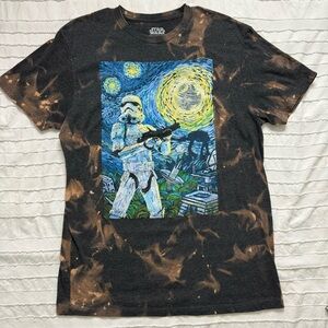 Star Wars Van Gough Graphic tee | bleach dyed